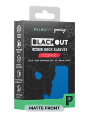 Blackout Deck Sleeves - Japanese Mini Size - Blue - Matte