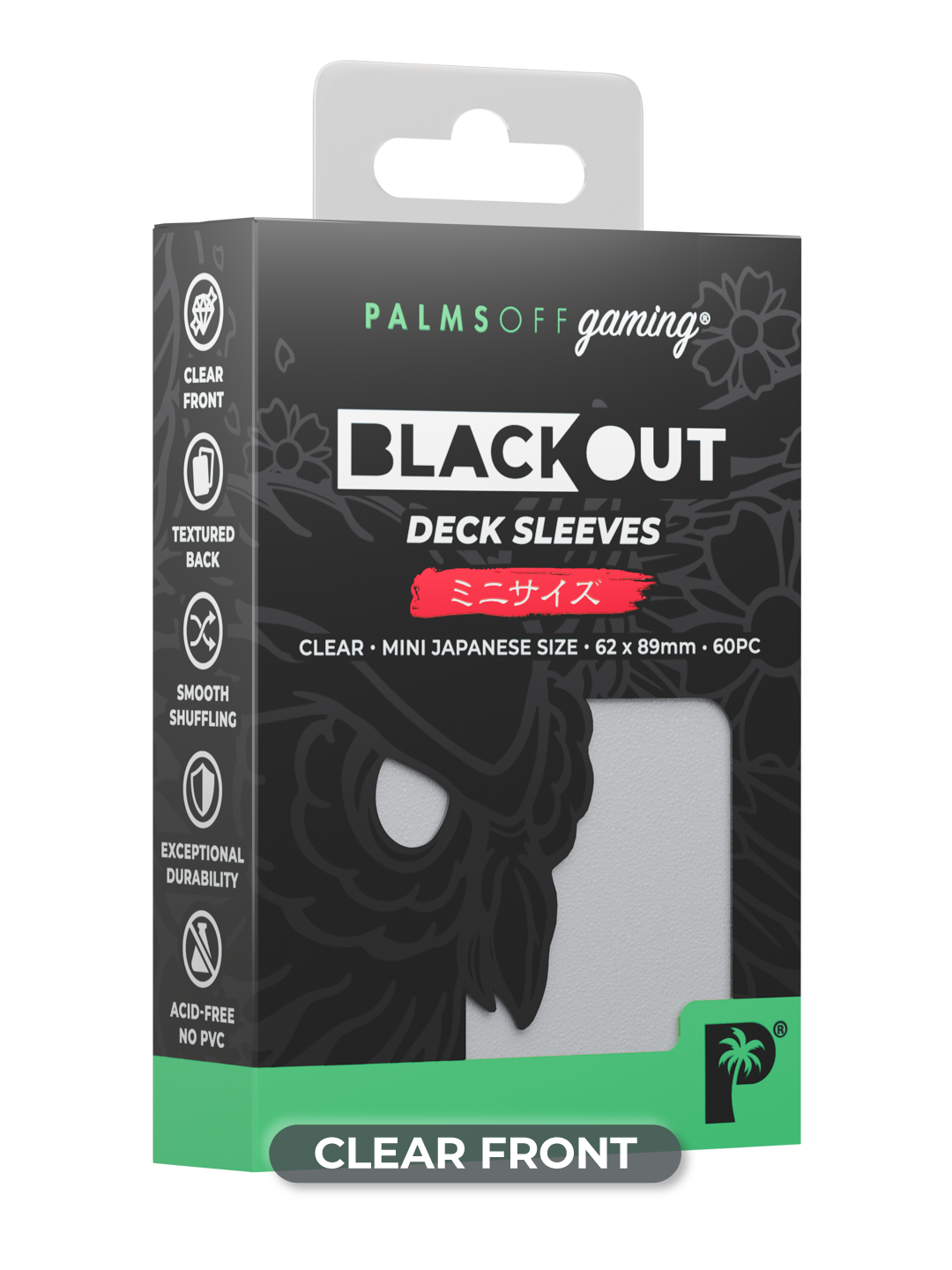 Blackout Deck Sleeves - Japanese Mini Size - Clear