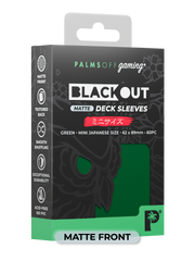 Blackout Deck Sleeves - Japanese Mini Size - Green - Matte