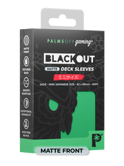 Blackout Deck Sleeves - Japanese Mini Size - Jade - Matte