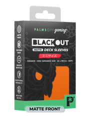 Blackout Deck Sleeves - Japanese Mini Size - Orange - Matte