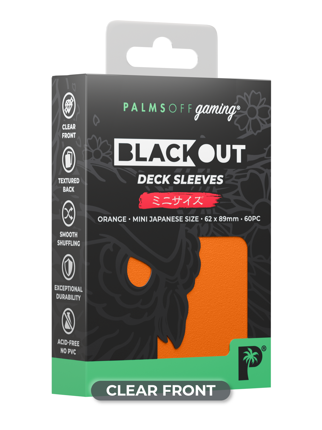 Blackout Deck Sleeves - Japanese Mini Size - Orange