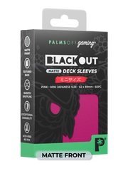 Blackout Deck Sleeves - Japanese Mini Size - Pink - Matte