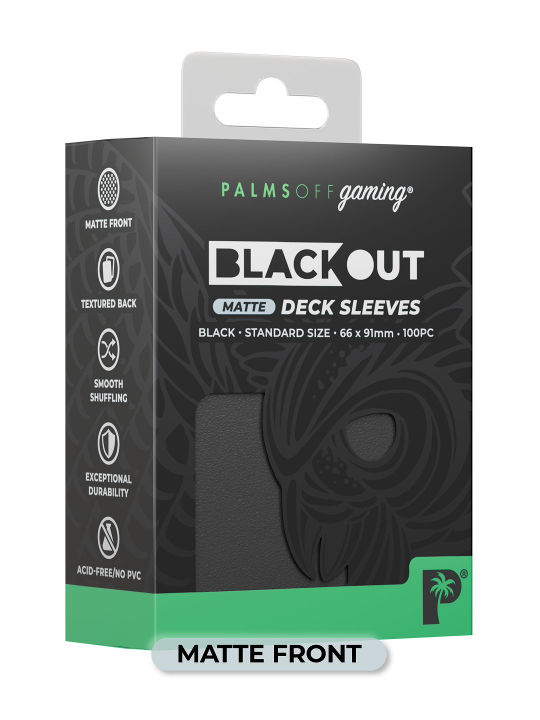 Blackout Deck Sleeves - Standard Size - Black - Matte