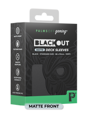 Blackout Deck Sleeves - Standard Size - Black - Matte