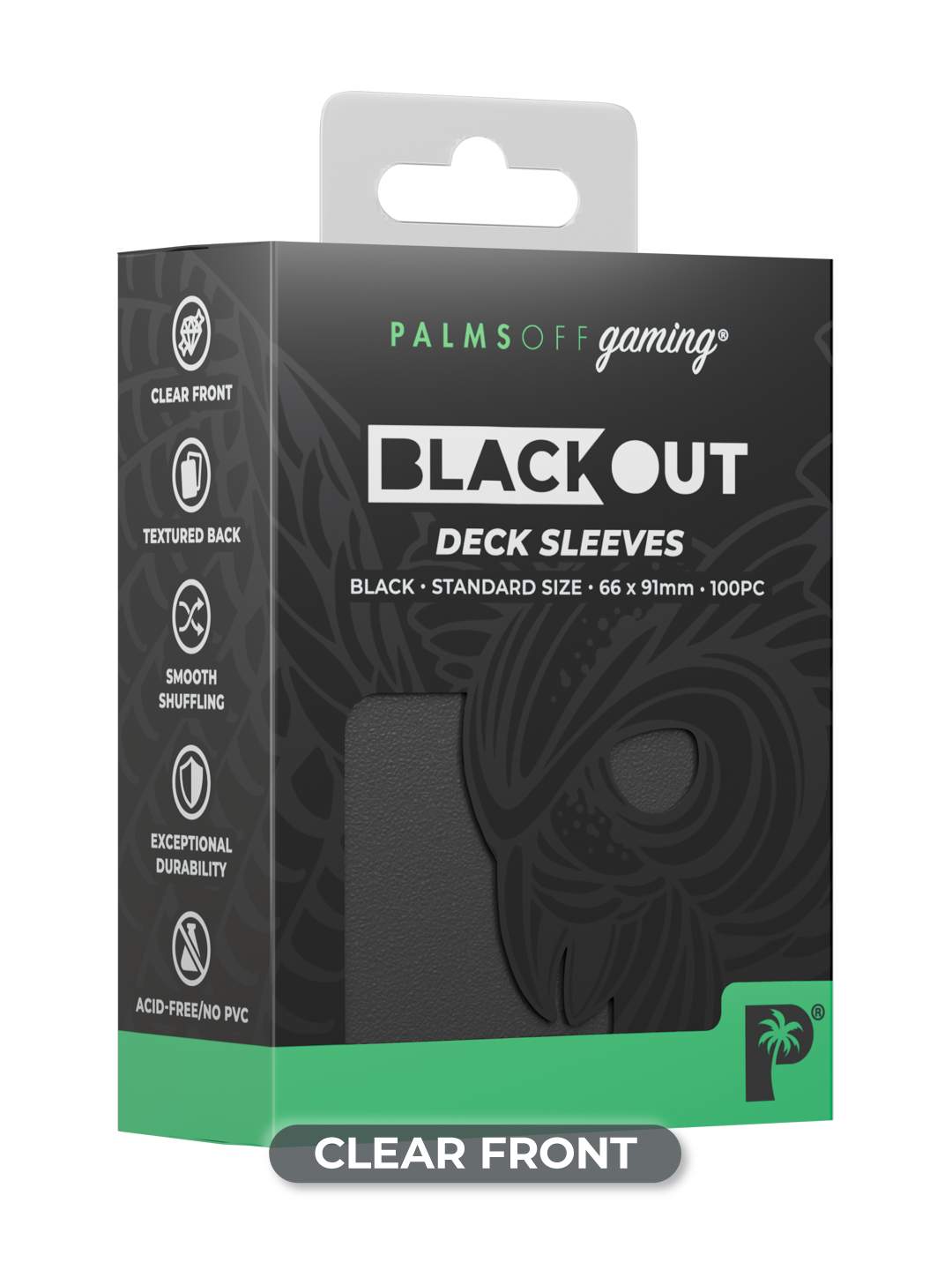 Blackout Deck Sleeves - Standard Size - Black