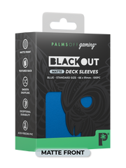 Blackout Deck Sleeves - Standard Size - Blue - Matte