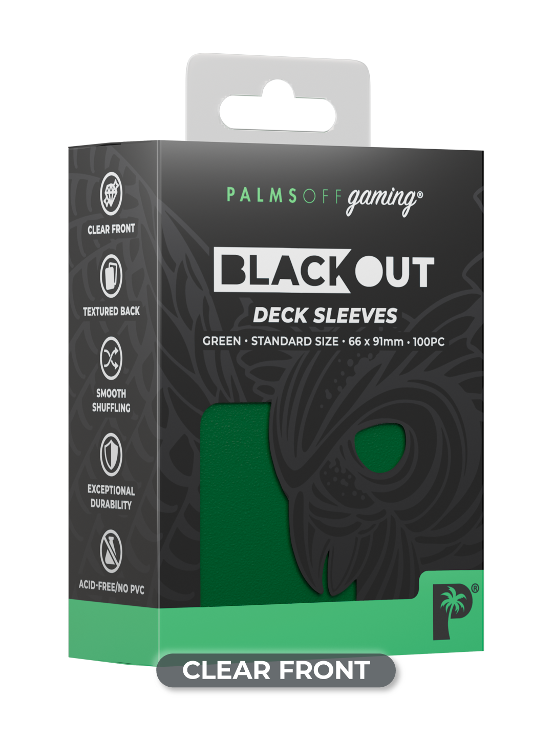 Blackout Deck Sleeves - Standard Size - Green