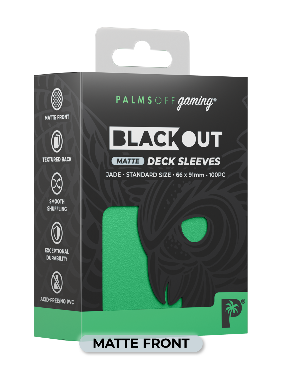 Blackout Deck Sleeves - Standard Size - Jade - Matte
