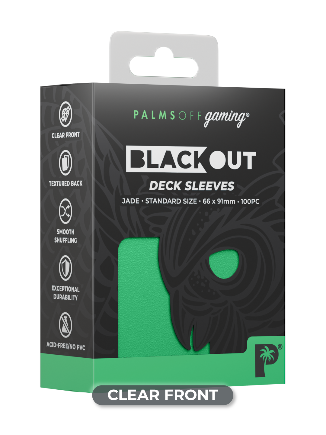 Blackout Deck Sleeves - Standard Size - Jade