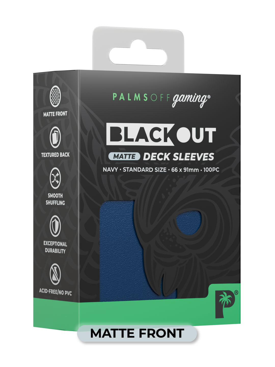 Blackout Deck Sleeves - Standard Size - Navy - Matte
