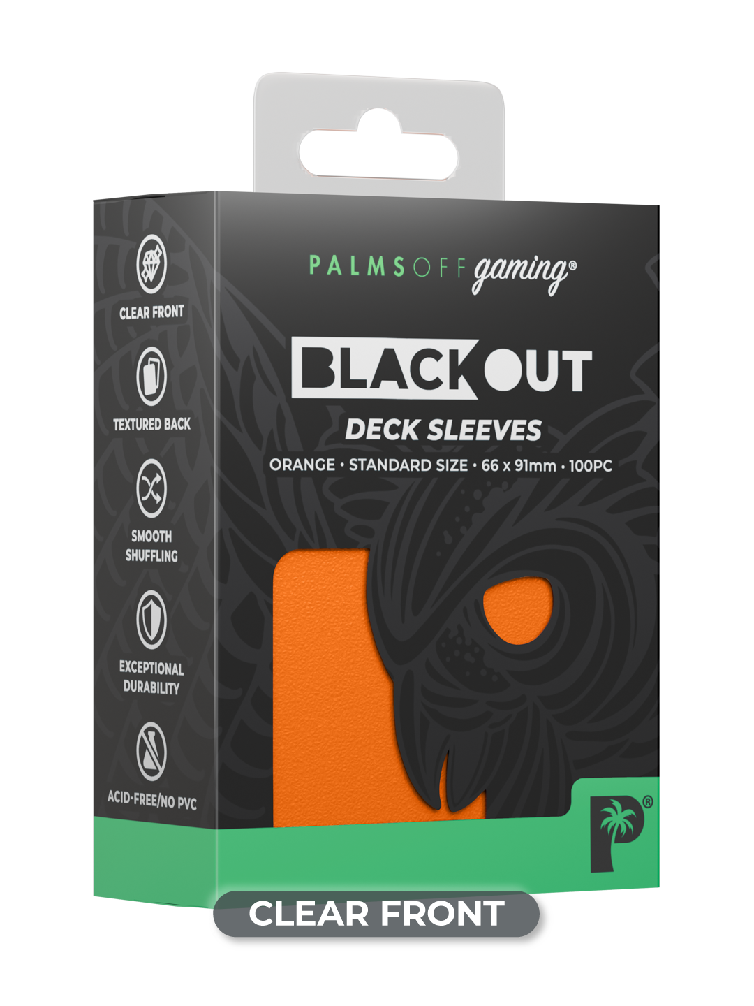 Blackout Deck Sleeves - Standard Size - Orange
