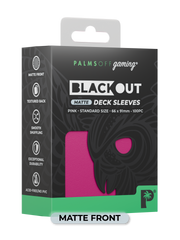 Blackout Deck Sleeves - Standard Size - Pink - Matte
