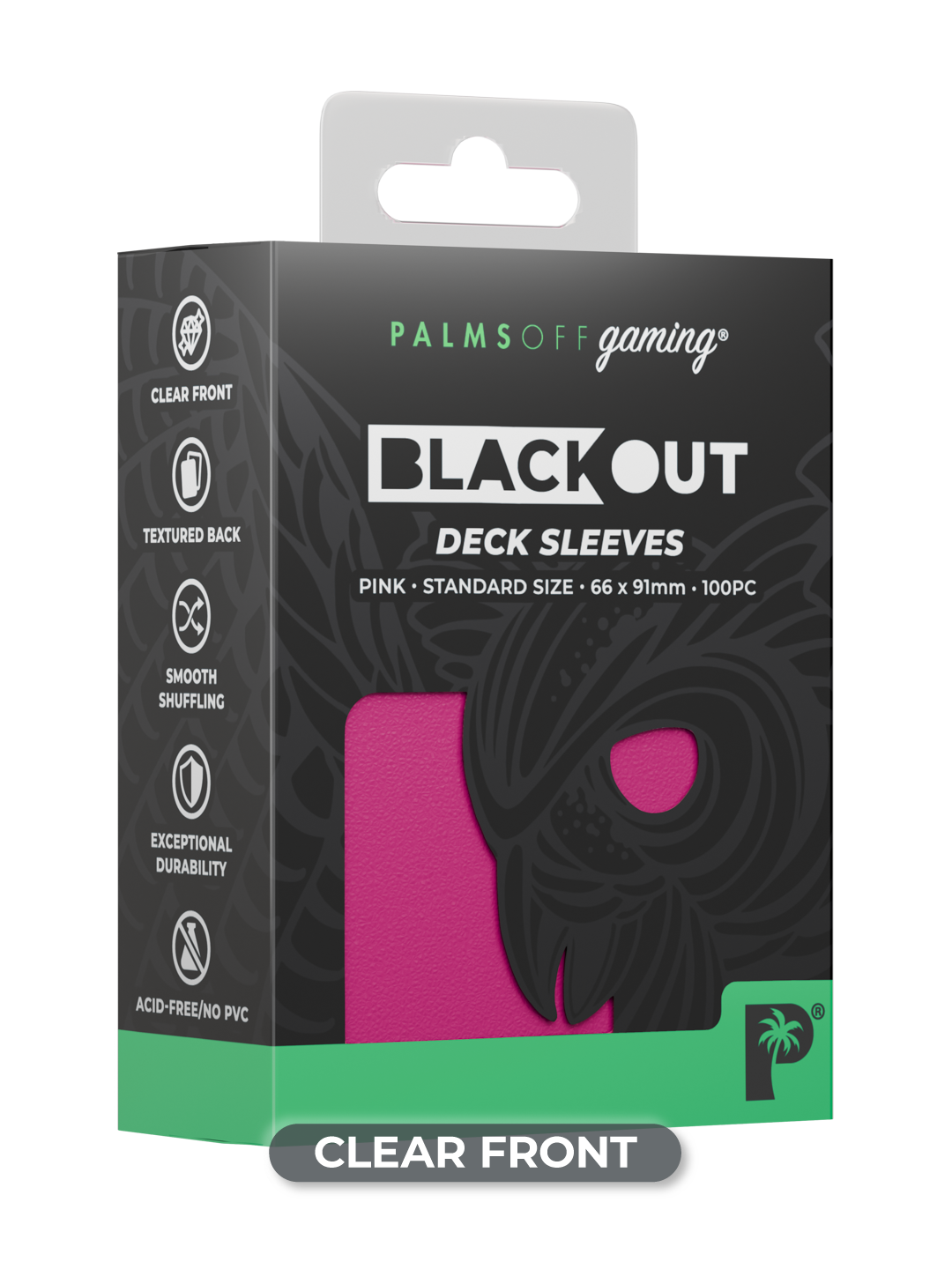 Blackout Deck Sleeves - Standard Size - Pink