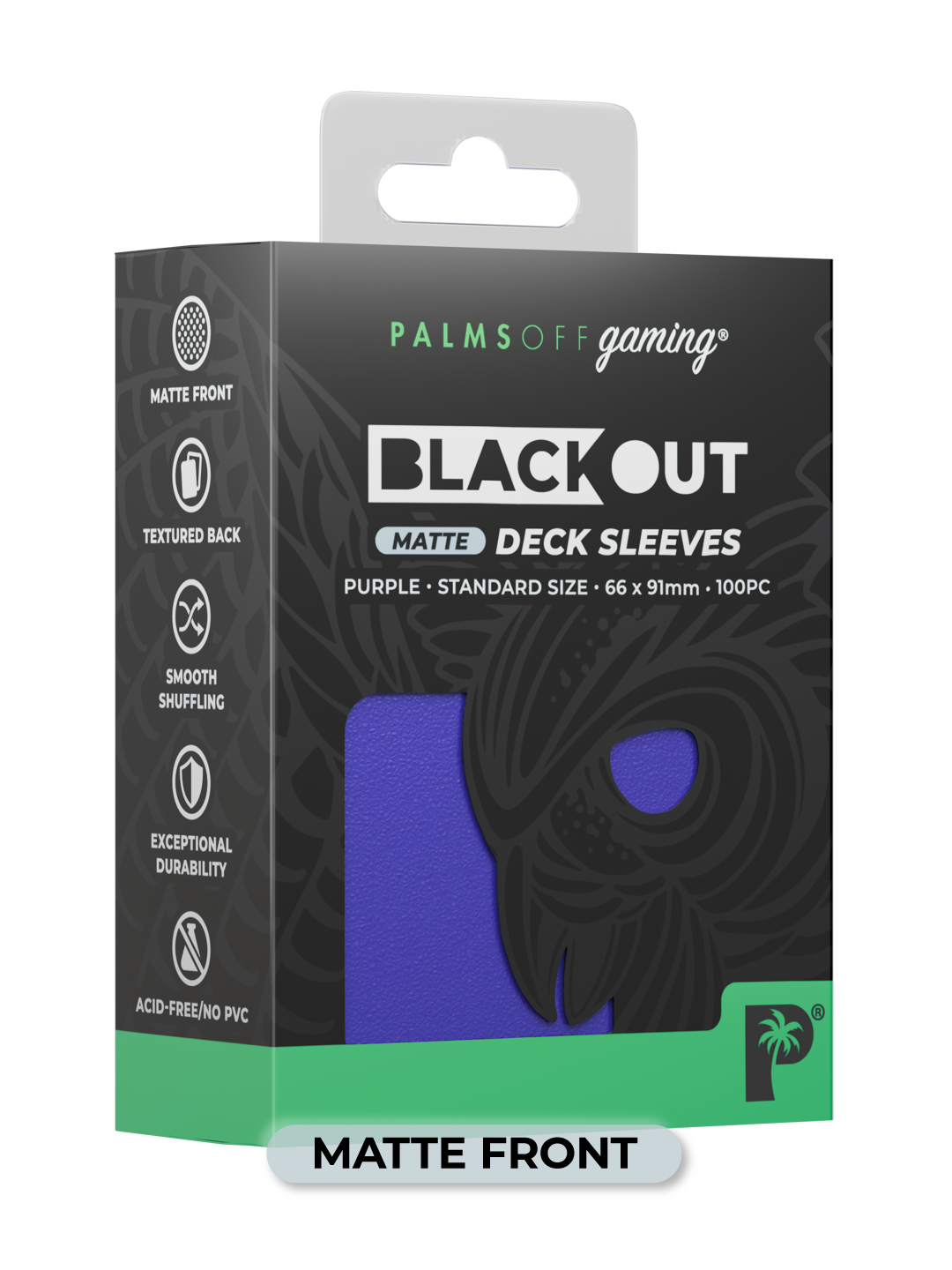 Blackout Deck Sleeves - Standard Size - Purple - Matte