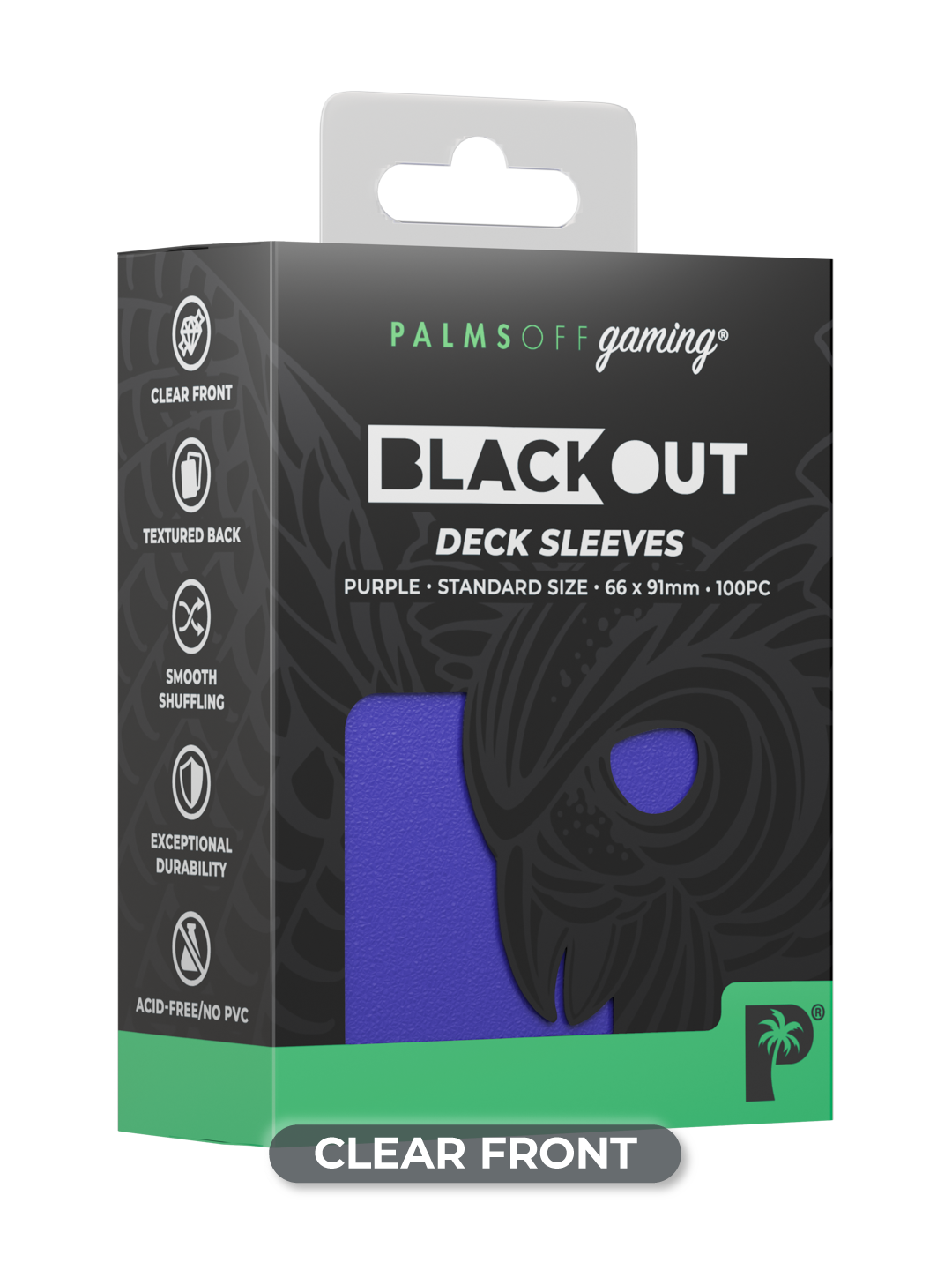 Blackout Deck Sleeves - Standard Size - Purple