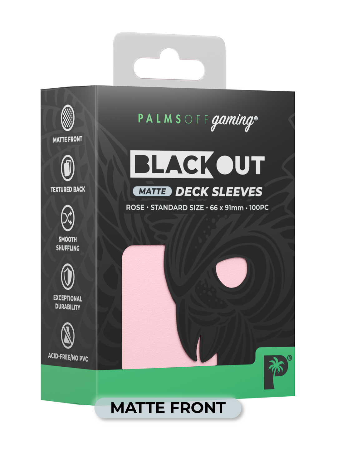 Blackout Deck Sleeves - Standard Size - Rose - Matte