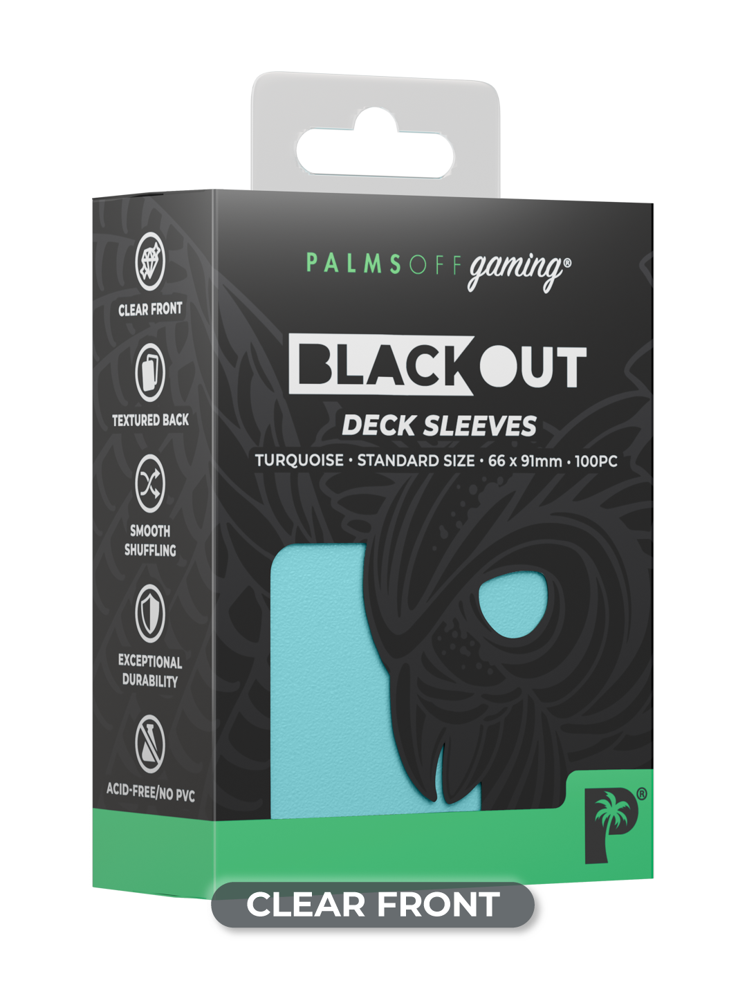 Blackout Deck Sleeves - Standard Size - Turquoise
