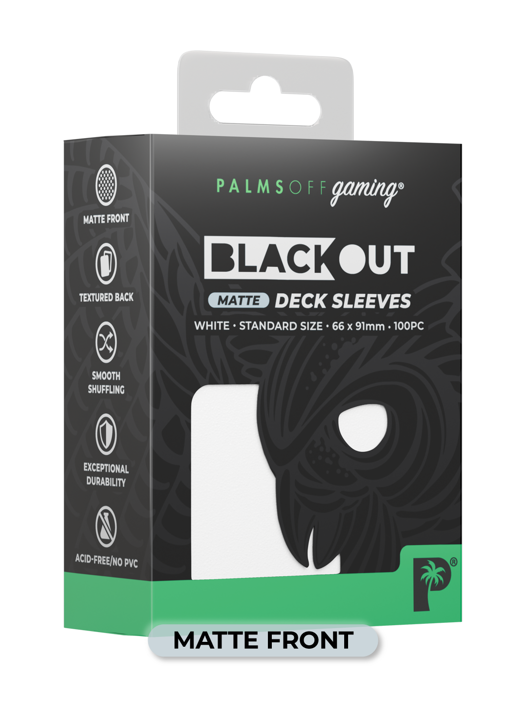 Blackout Deck Sleeves - Standard Size - White - Matte