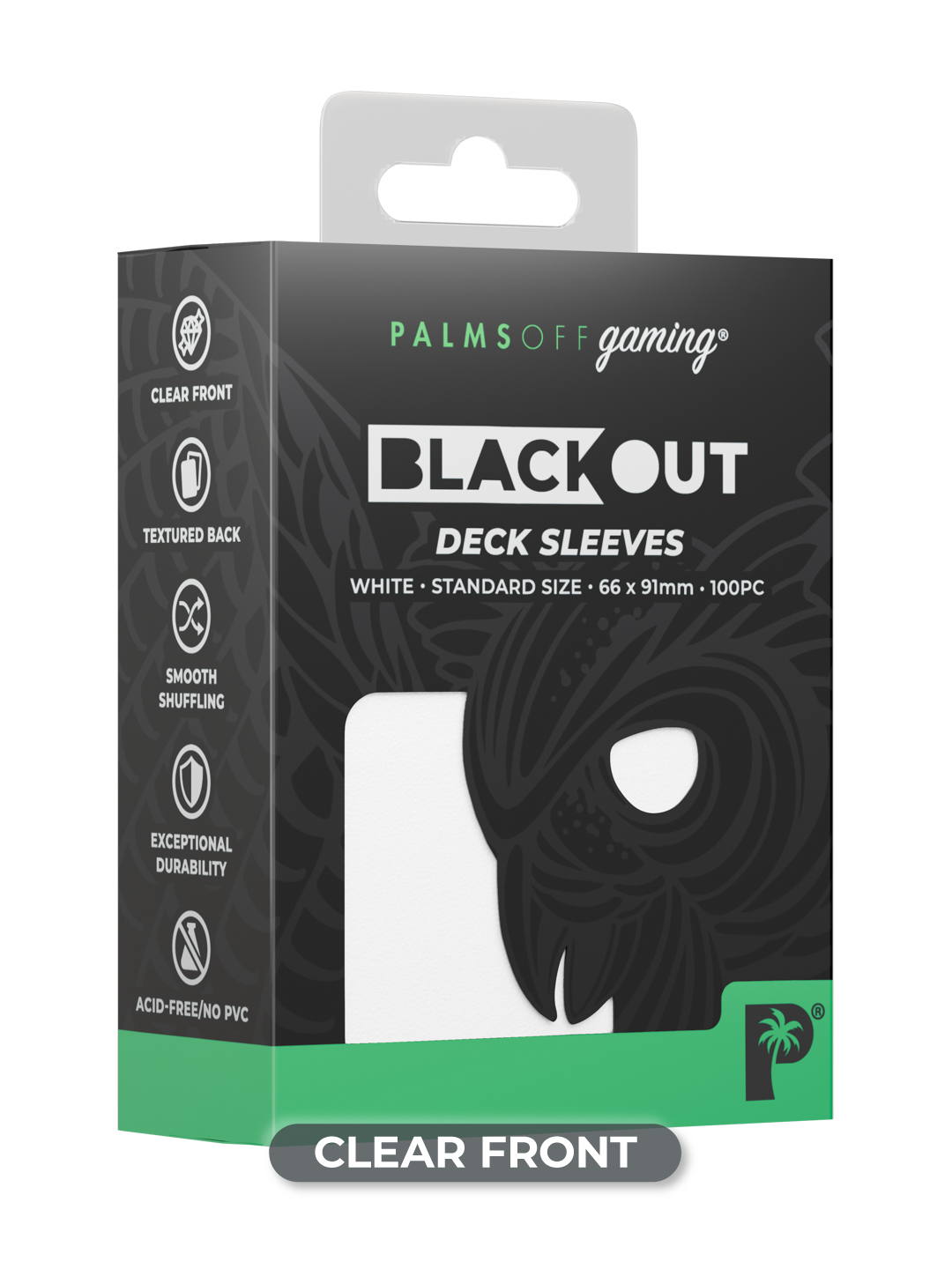 Blackout Deck Sleeves - Standard Size - White