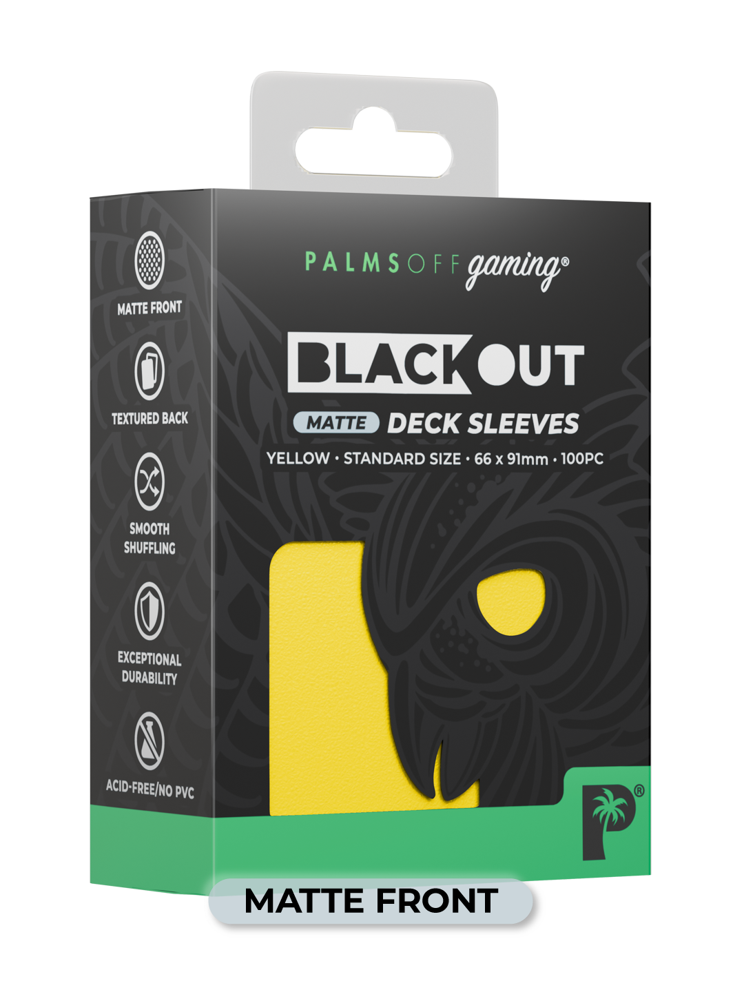 Blackout Deck Sleeves - Standard Size - Yellow - Matte