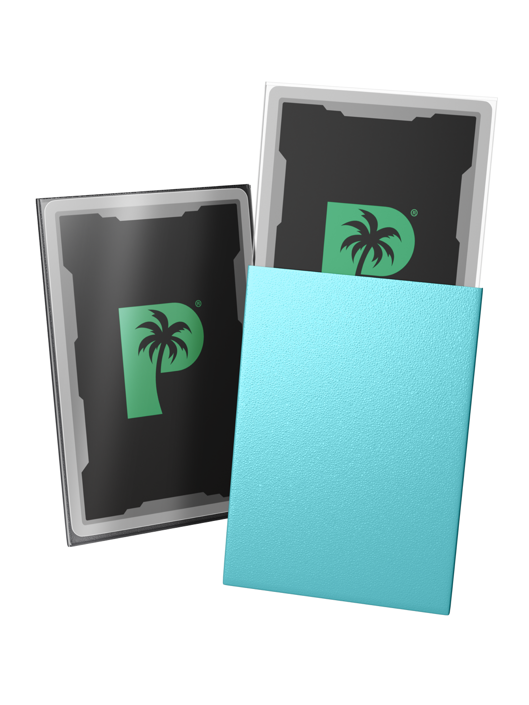 Blackout Deck Sleeves - Japanese Mini Size - Turquoise - Matte