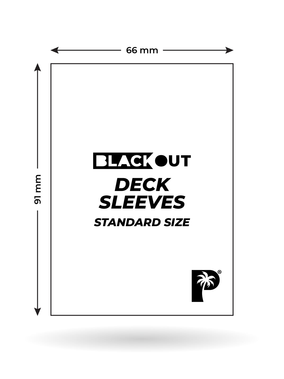 Blackout Deck Sleeves - Standard Size - Black