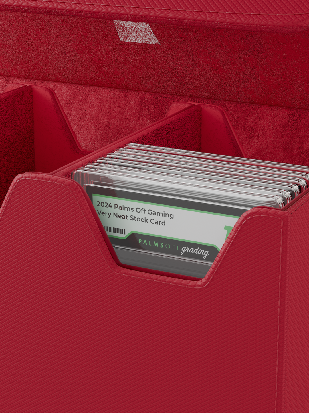 Collector's Series Graded Card Storage Case - Large - Red