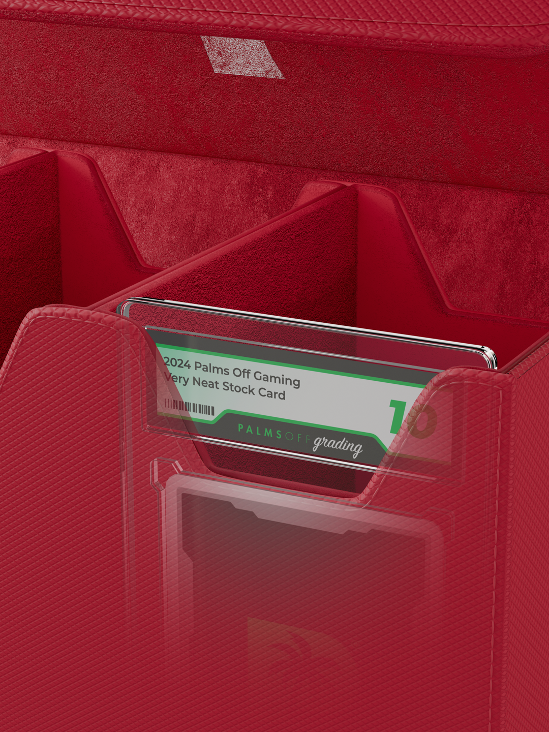Collector's Series Graded Card Storage Case - Large - Red