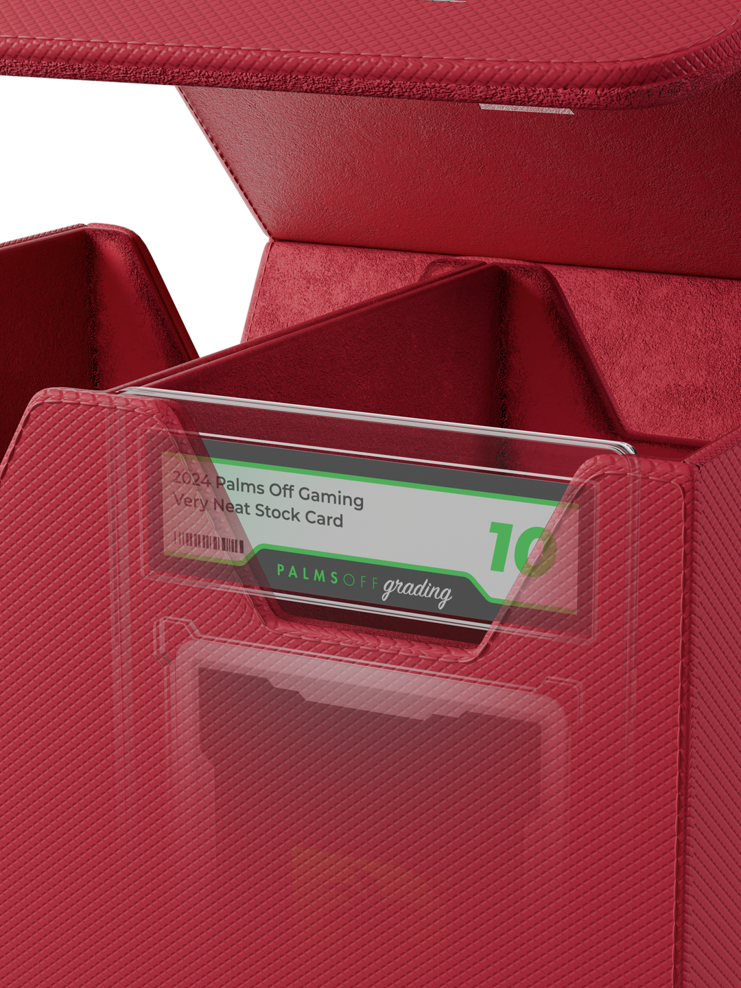 Collector's Series Graded Card Storage Case - Medium - Red