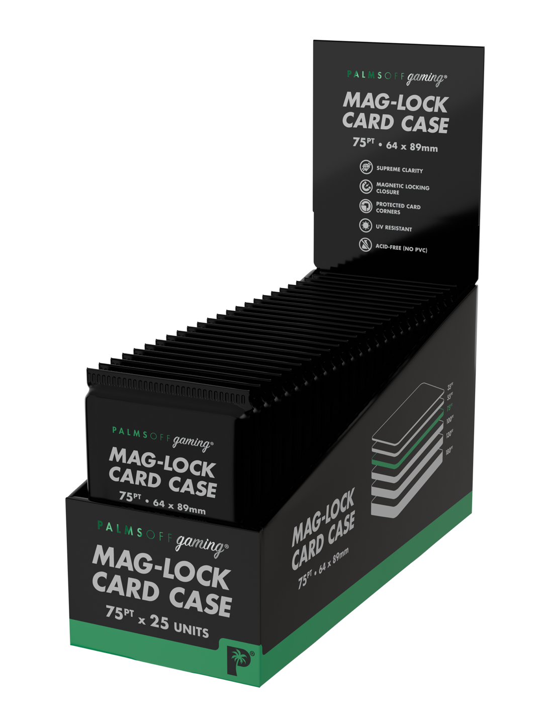 75pt Mag-Lock Card Case - Display Carton (25pc)