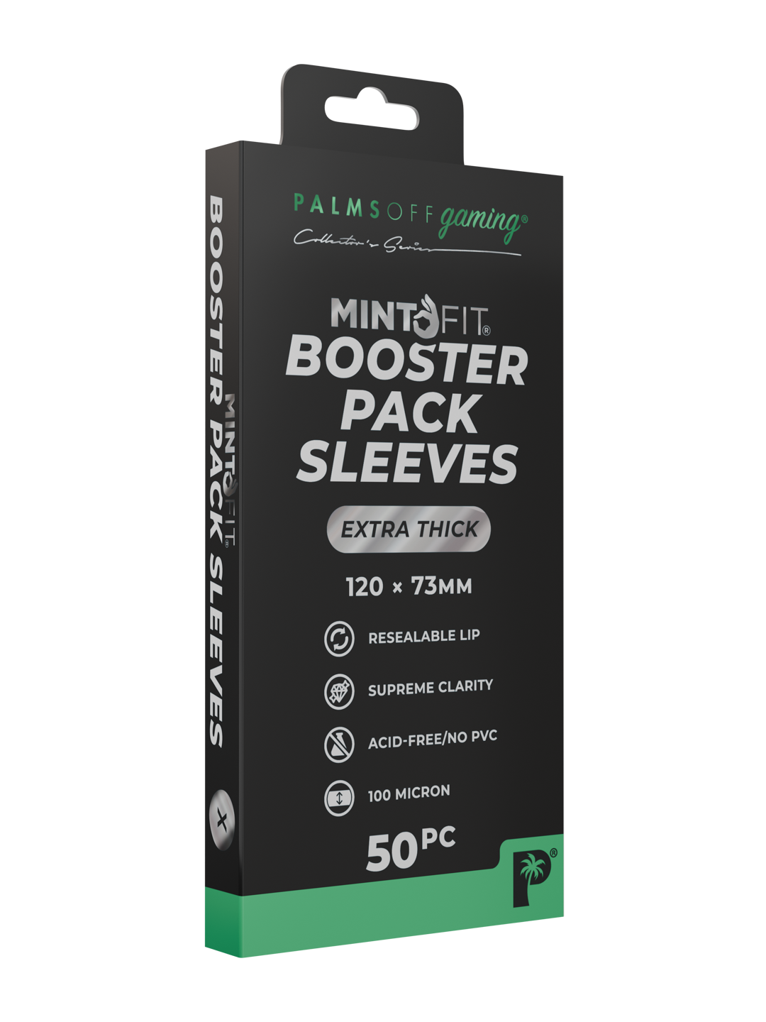 MintFit Booster Pack Sleeves - Extra Thick 50pc