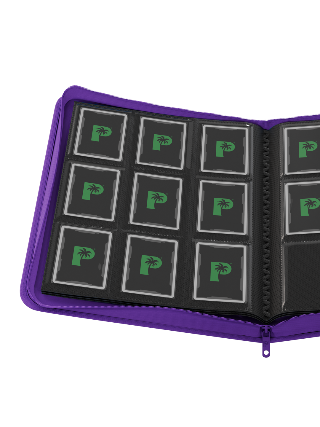 Stealth 9 Pocket Zip Binder - Purple
