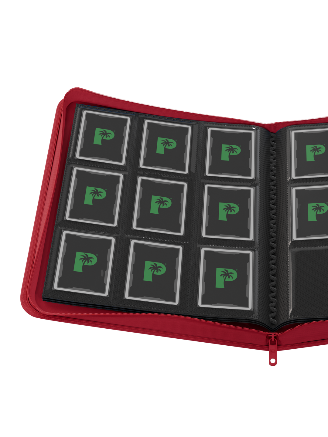 Stealth 9 Pocket Zip Binder - Red