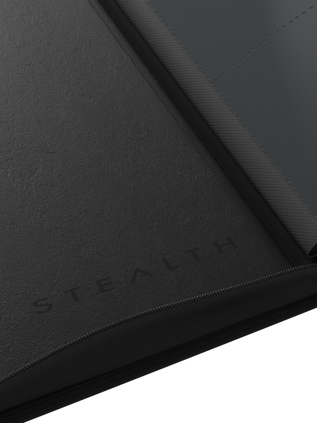 Stealth 12 Pocket Zip Binder - Black