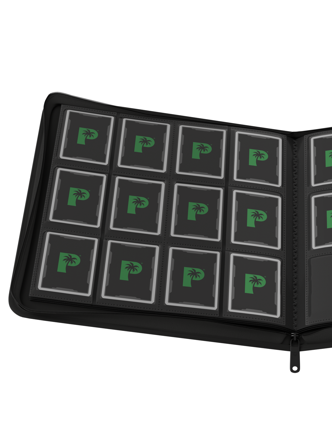 Stealth 12 Pocket Zip Binder - Black