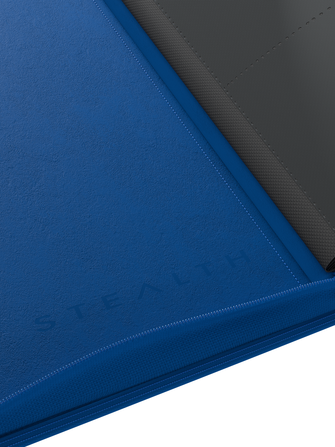 Stealth 12 Pocket Zip Binder - Blue