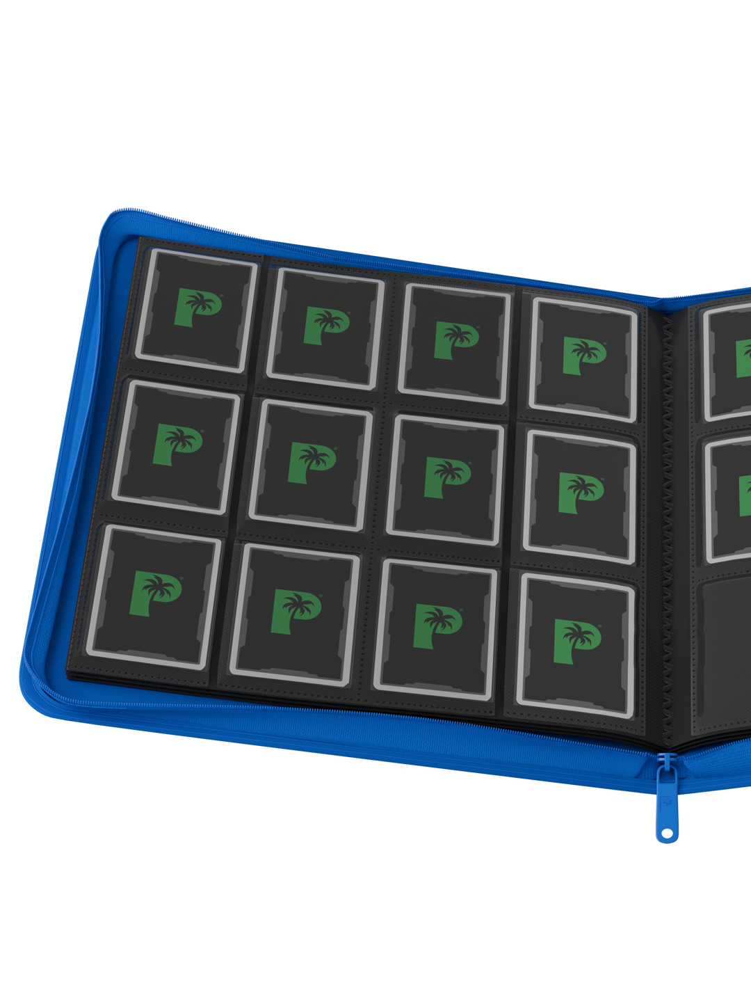 Stealth 12 Pocket Zip Binder - Blue