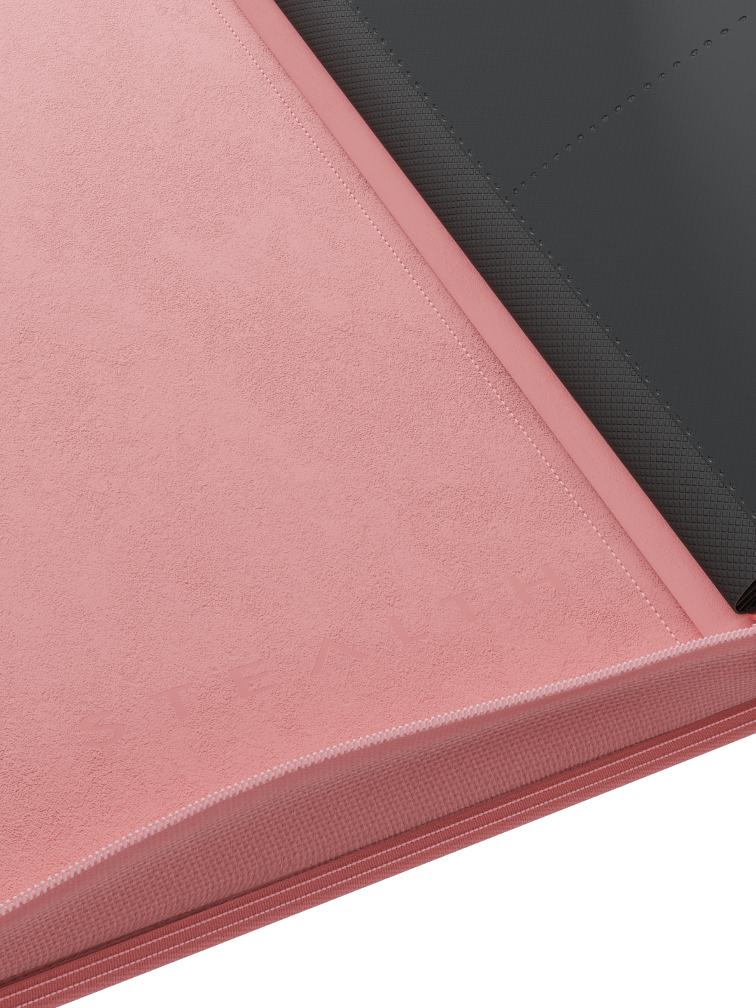 Stealth 12 Pocket Zip Binder - Pink