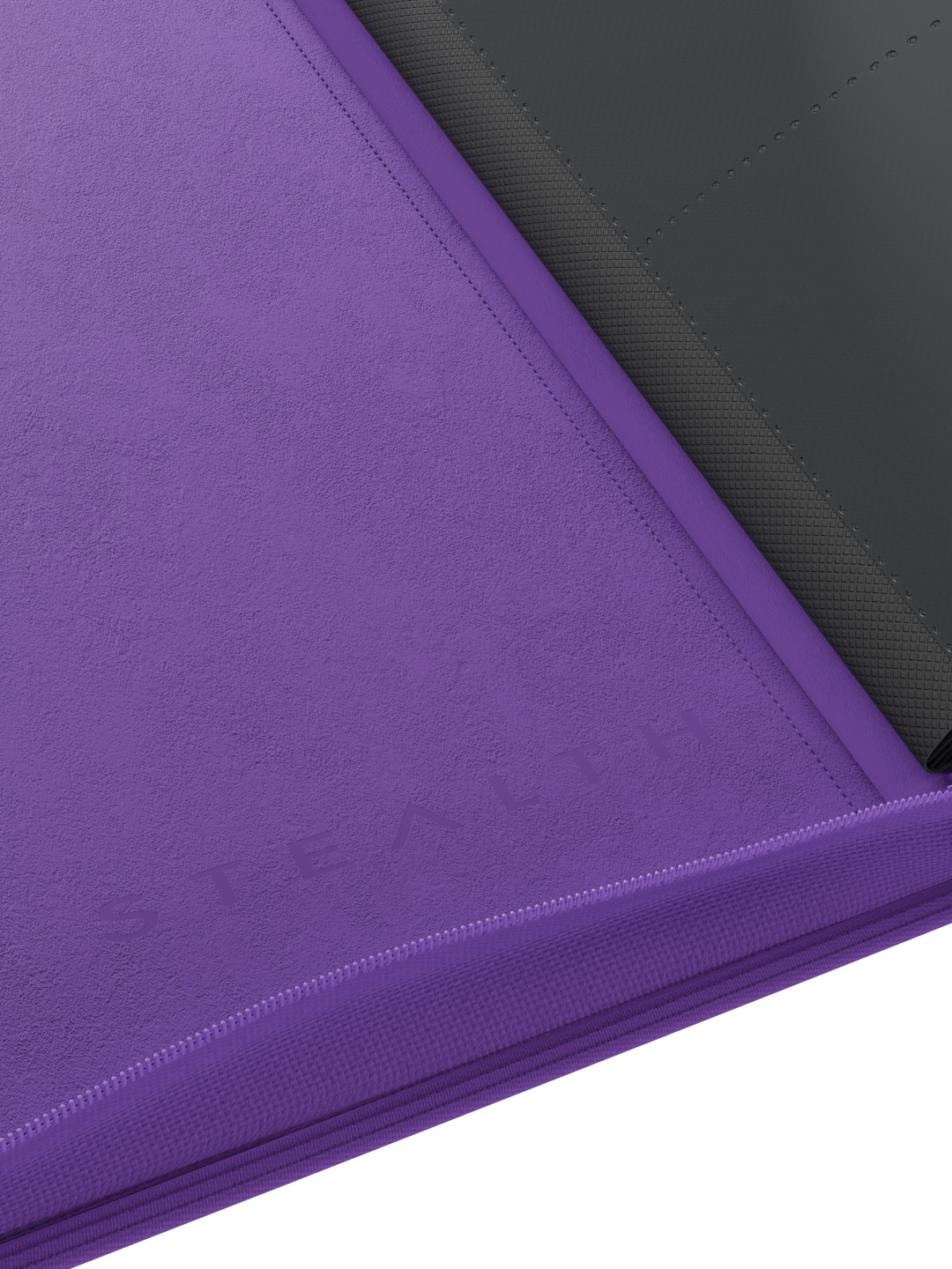 Stealth 12 Pocket Zip Binder - Purple