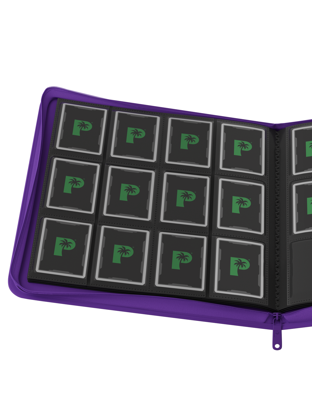 Stealth 12 Pocket Zip Binder - Purple