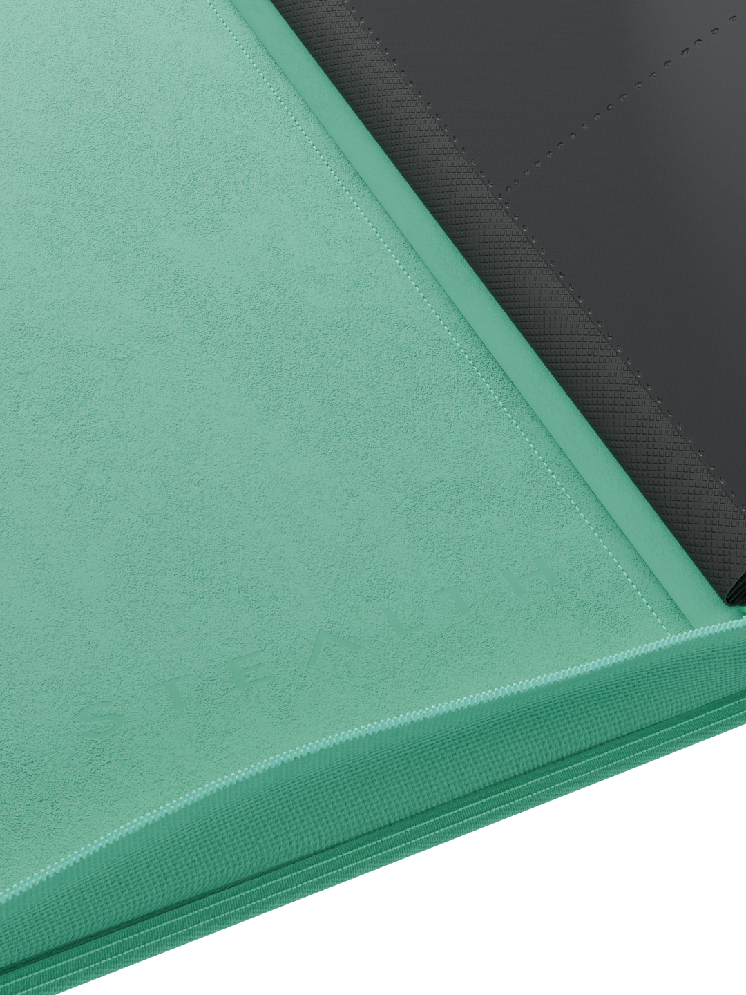 Stealth 12 Pocket Zip Binder - Turquoise