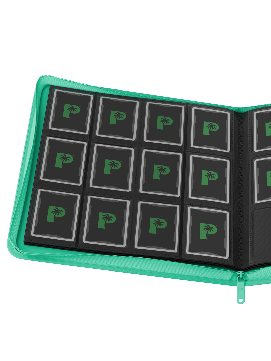 Stealth 12 Pocket Zip Binder - Turquoise