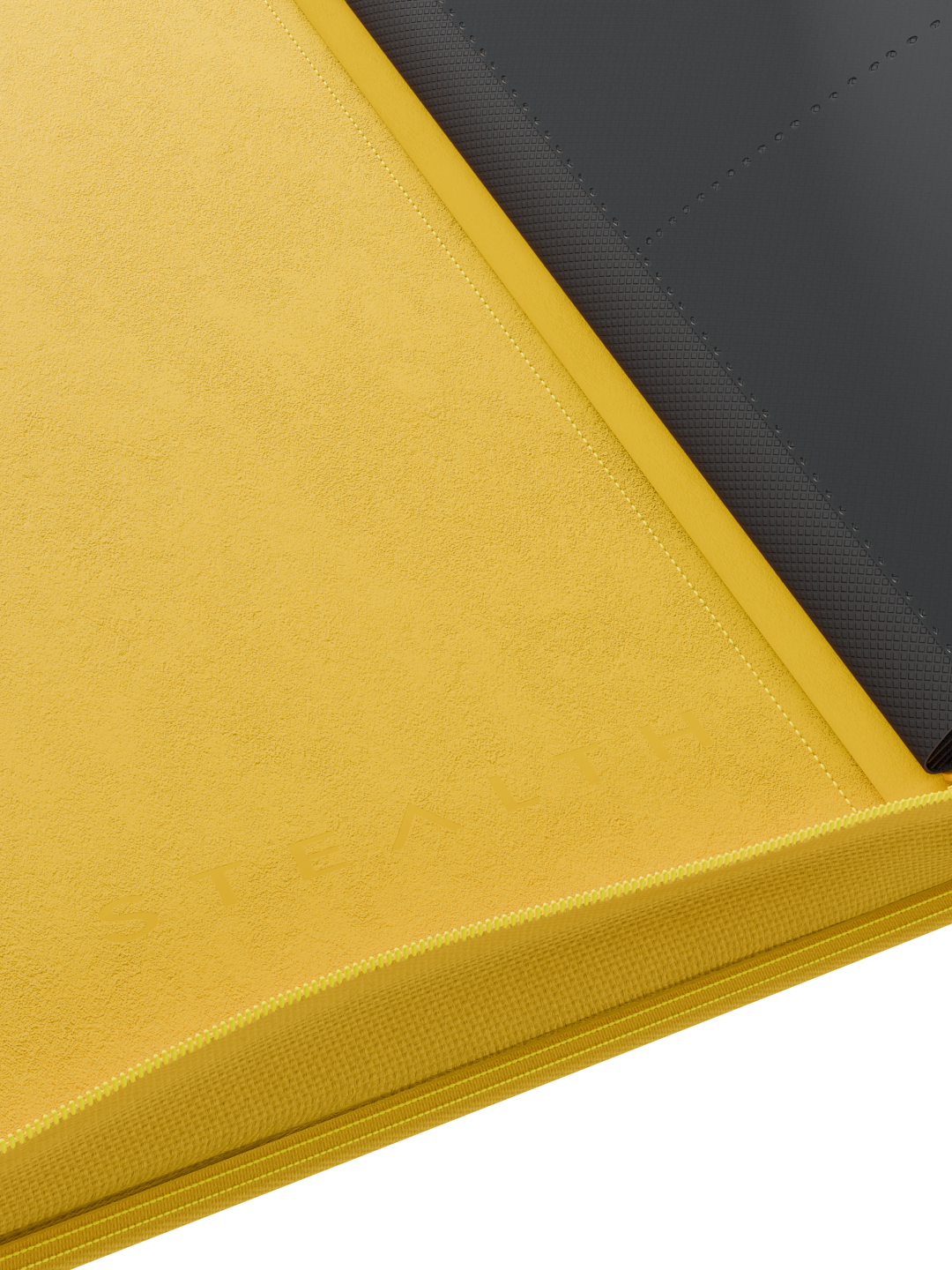 Stealth 12 Pocket Zip Binder - Yellow