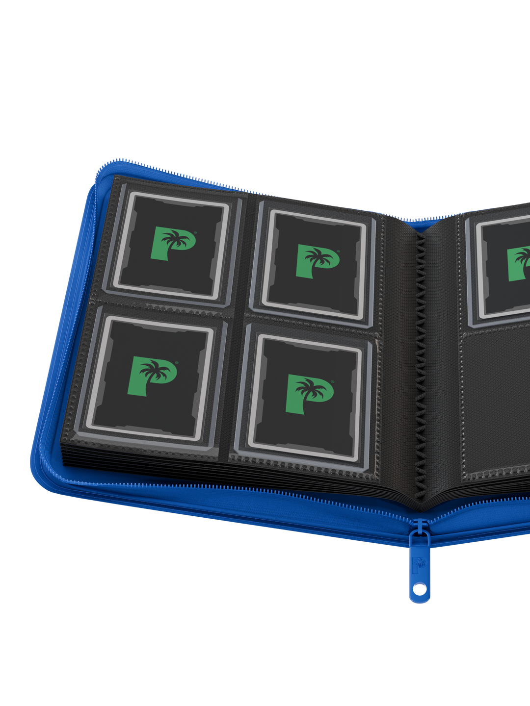 Collector's Series Card Loader Zip Binder - 4 Pocket - Blue