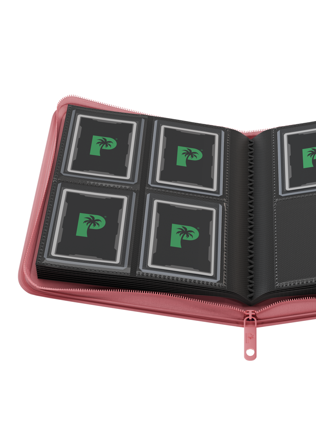 Collector's Series Card Loader Zip Binder - 4 Pocket - Pink