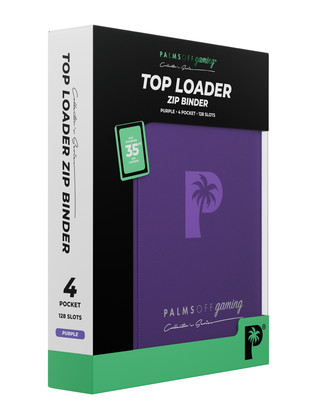 Collector's Series Card Loader Zip Binder - 4 Pocket - Purple