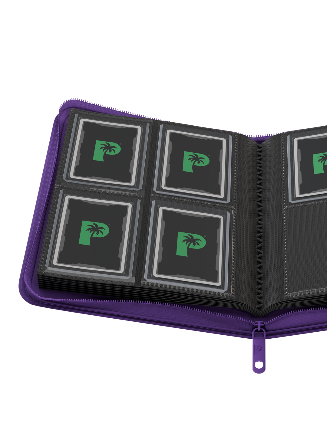 Collector's Series Card Loader Zip Binder - 4 Pocket - Purple