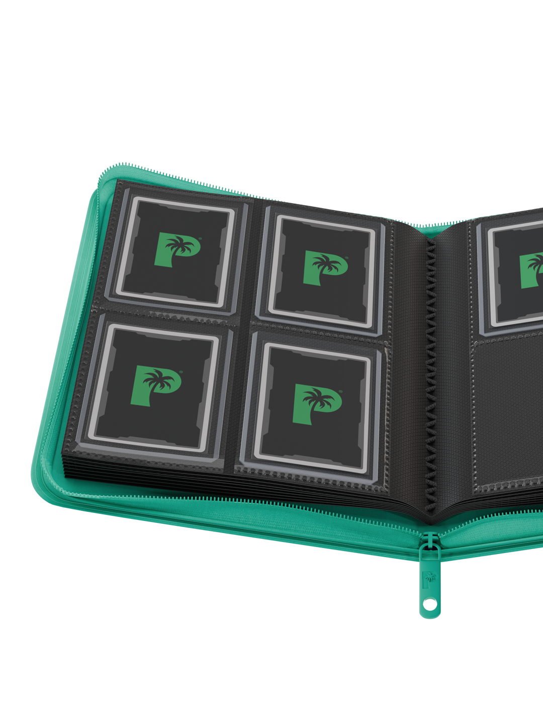Collector's Series Card Loader Zip Binder - 4 Pocket - Turquoise