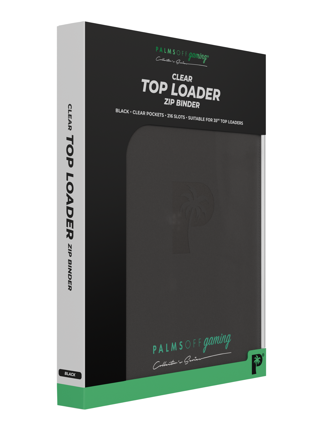 Collector's Series Card Loader Zip Binder - 9 Pocket - Black